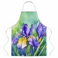 Tennessee Iris in Watercolor Apron Cooking Kitchen Server Baking Crafts Gardening for Adult Women Men, Unisex, Large, Multicolor
