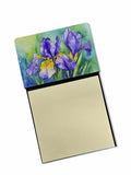 Tennessee Iris in Watercolor Watercolor Sticky Note Holder Refillable Dispenser Desk Accessory 3x3 Pad Gift