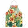Utah Sego Lilies in Watercolor Apron Cooking Kitchen Server Baking Crafts Gardening for Adult Women Men, Unisex, Large, Multicolor