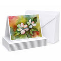 Virginia American Dogwood in Watercolor Greeting Cards Pack of 8 Blank Cards with Envelopes Whimsical A7 Size 5x7