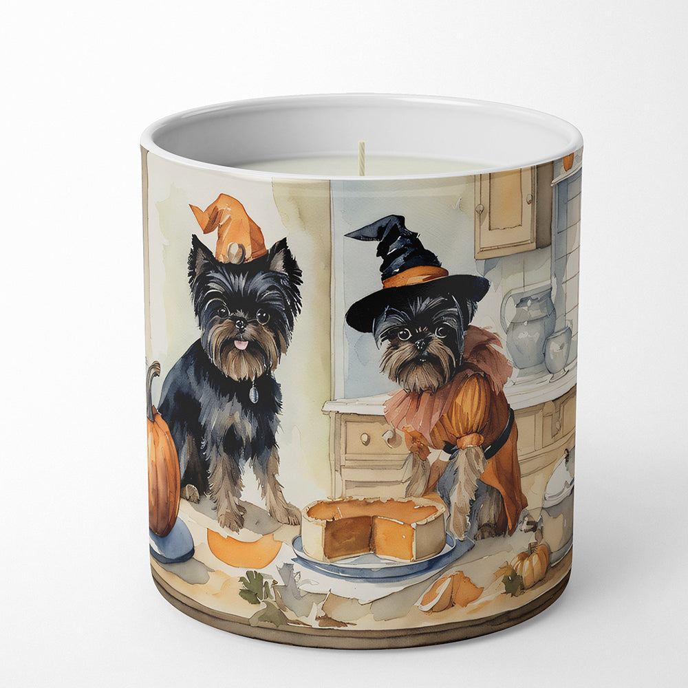 Affenpinscher Fall Kitchen Pumpkins Decorative Soy Candle Nature Soy Wax Essential Oil Home Decor Ideal for Bedroom Kitchen Bath Office Gift, 10 oz
