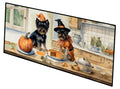 Affenpinscher Fall Kitchen Pumpkins Runner Mat 28x58 Front Door Mat Indoor Outdoor Rugs for Entryway Hallway Foyer Non Slip Washable Wide Doormat