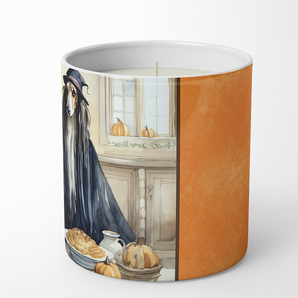 Afghan Hound Fall Kitchen Pumpkins Decorative Soy Candle Nature Soy Wax Essential Oil Home Decor Ideal for Bedroom Kitchen Bath Office Gift, 10 oz