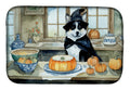 Akita Fall Kitchen Pumpkins Dish Drying Mat Absorbent Dish Drying Mat Pad for Kitchen Counter Dish Drainer Mat for Countertop, 14 x 21", Multicolor