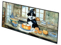 Akita Fall Kitchen Pumpkins Runner Mat 28x58 Front Door Mat Indoor Outdoor Rugs for Entryway Hallway Foyer Non Slip Washable Wide Doormat