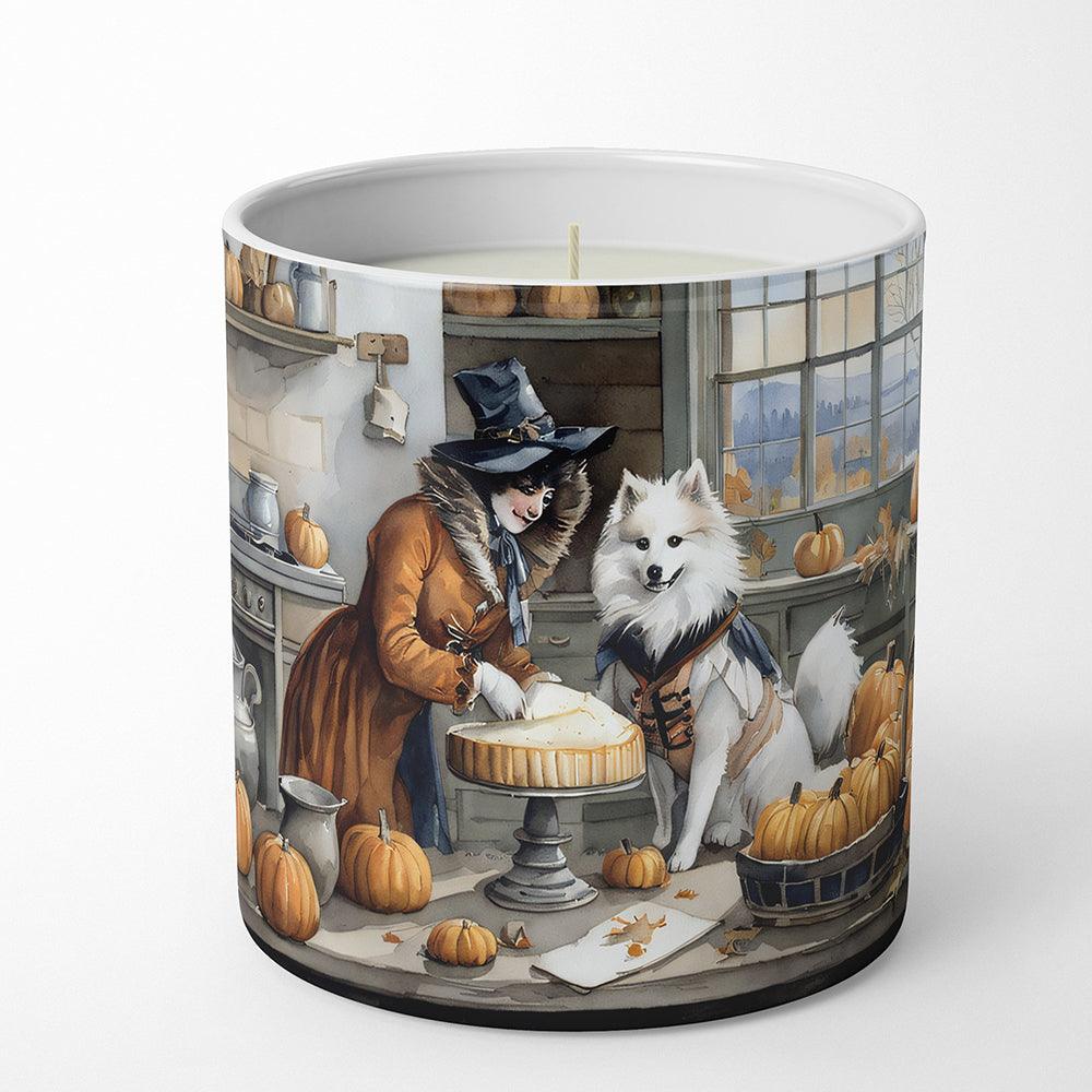 American Eskimo Fall Kitchen Pumpkins Decorative Soy Candle Nature Soy Wax Essential Oil Home Decor Ideal for Bedroom Kitchen Bath Office Gift, 10 oz
