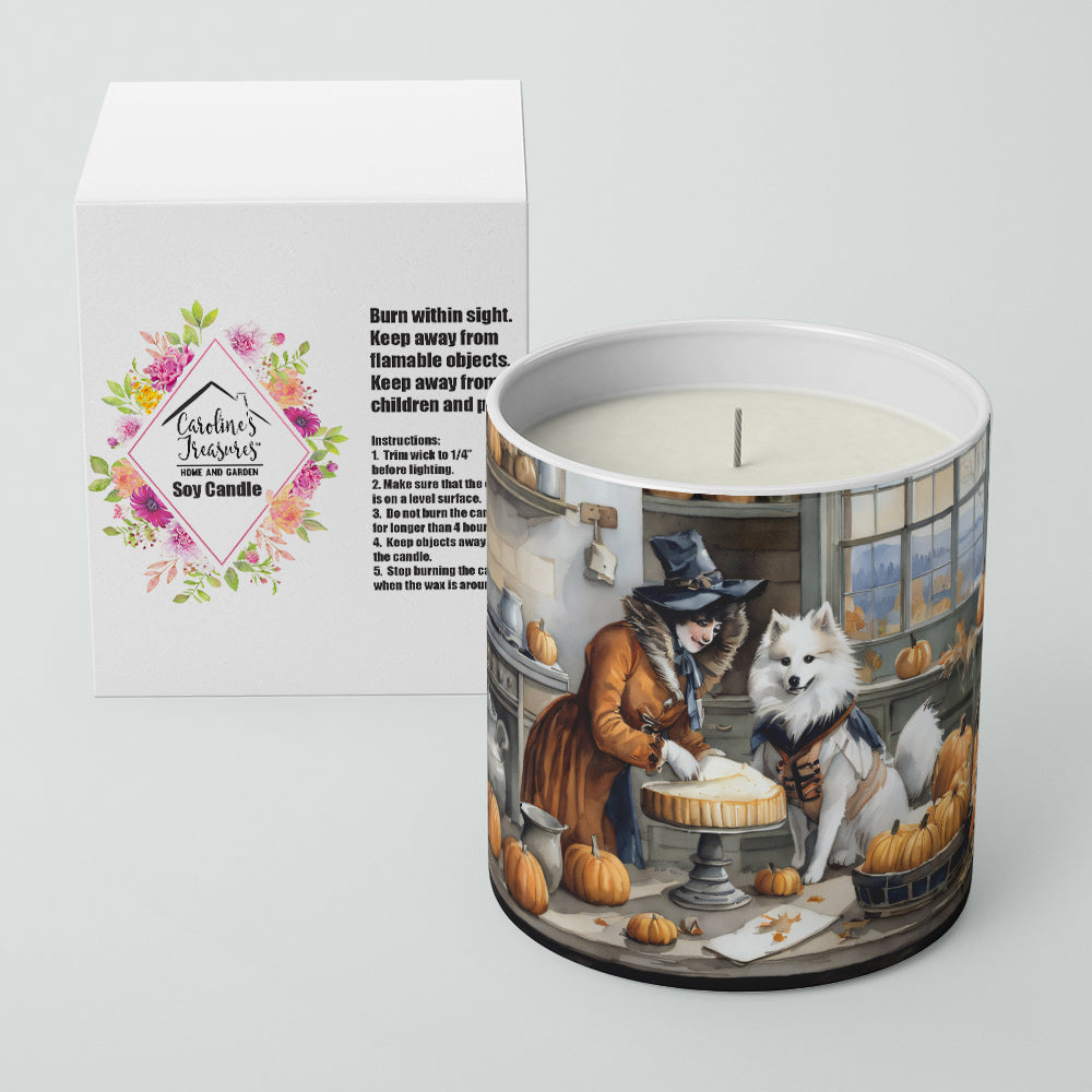 American Eskimo Fall Kitchen Pumpkins Decorative Soy Candle Nature Soy Wax Essential Oil Home Decor Ideal for Bedroom Kitchen Bath Office Gift, 10 oz