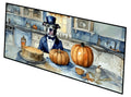 Pit Bull Terrier Fall Kitchen Pumpkins Runner Mat 28x58 Front Door Mat Indoor Outdoor Rugs for Entryway Hallway Foyer Non Slip Washable Wide Doormat