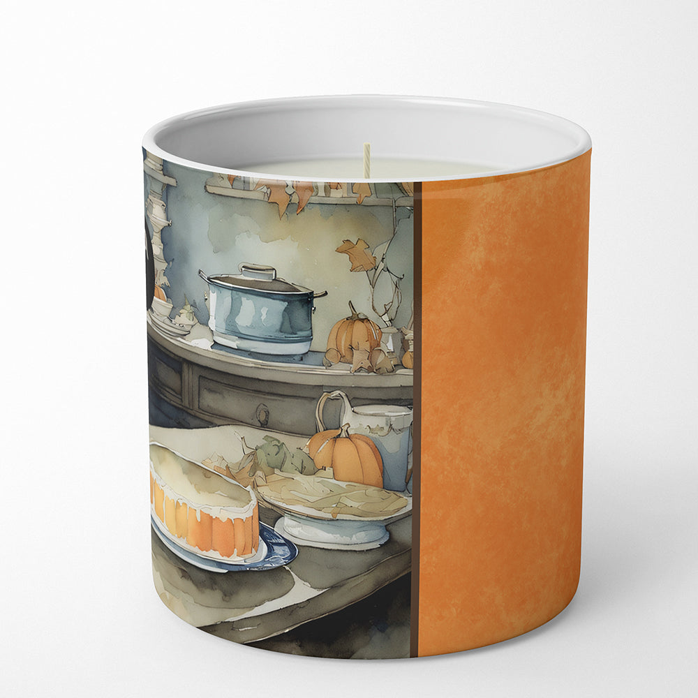 Pit Bull Terrier Fall Kitchen Pumpkins Decorative Soy Candle Nature Soy Wax Essential Oil Home Decor Ideal for Bedroom Kitchen Bath Office Gift, 10 oz