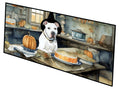 Pit Bull Terrier Fall Kitchen Pumpkins Runner Mat 28x58 Front Door Mat Indoor Outdoor Rugs for Entryway Hallway Foyer Non Slip Washable Wide Doormat