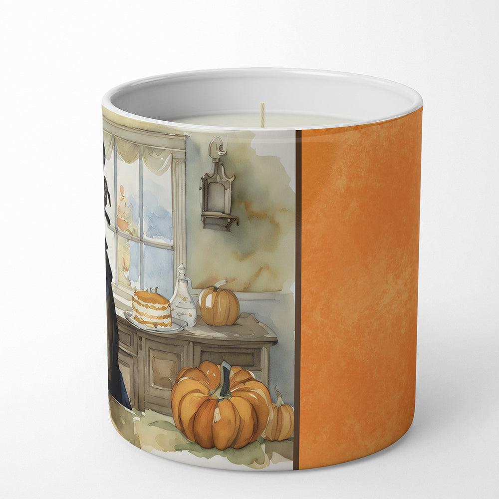 Pit Bull Terrier Fall Kitchen Pumpkins Decorative Soy Candle Nature Soy Wax Essential Oil Home Decor Ideal for Bedroom Kitchen Bath Office Gift, 10 oz