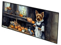 Australian Terrier Fall Kitchen Pumpkins Runner Mat 28x58 Front Door Mat Indoor Outdoor Rugs for Entryway Hallway Foyer Non Slip Washable Wide Doormat