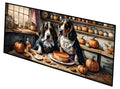 Basset Hound Fall Kitchen Pumpkins Runner Mat 28x58 Front Door Mat Indoor Outdoor Rugs for Entryway Hallway Foyer Non Slip Washable Wide Doormat