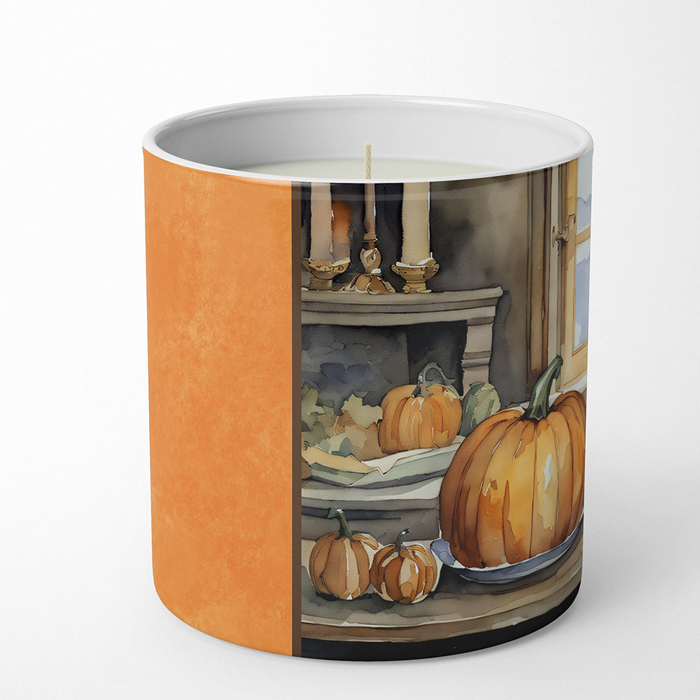 Beagle Fall Kitchen Pumpkins Decorative Soy Candle Nature Soy Wax Essential Oil Home Decor Ideal for Bedroom Kitchen Bath Office Gift, 10 oz