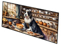 Bearded Collie Fall Kitchen Pumpkins Runner Mat 28x58 Front Door Mat Indoor Outdoor Rugs for Entryway Hallway Foyer Non Slip Washable Wide Doormat