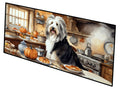 Bearded Collie Fall Kitchen Pumpkins Runner Mat 28x58 Front Door Mat Indoor Outdoor Rugs for Entryway Hallway Foyer Non Slip Washable Wide Doormat