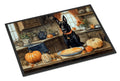Belgian Malinois Fall Kitchen Pumpkins Doormat Indoor Outdoor 18H X 27W Front Door Mat Rugs for Entryway, Non Slip Washable