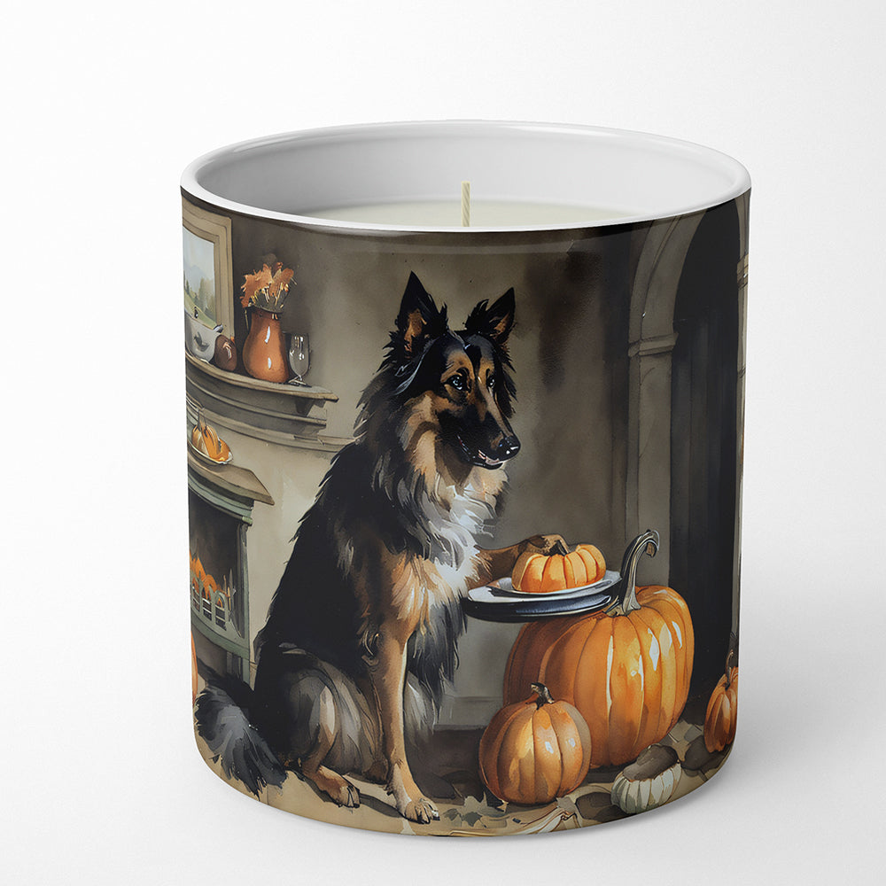 Belgian Tervuren Fall Kitchen Pumpkins Decorative Soy Candle Nature Soy Wax Essential Oil Home Decor Ideal for Bedroom Kitchen Bath Office Gift, 10 oz