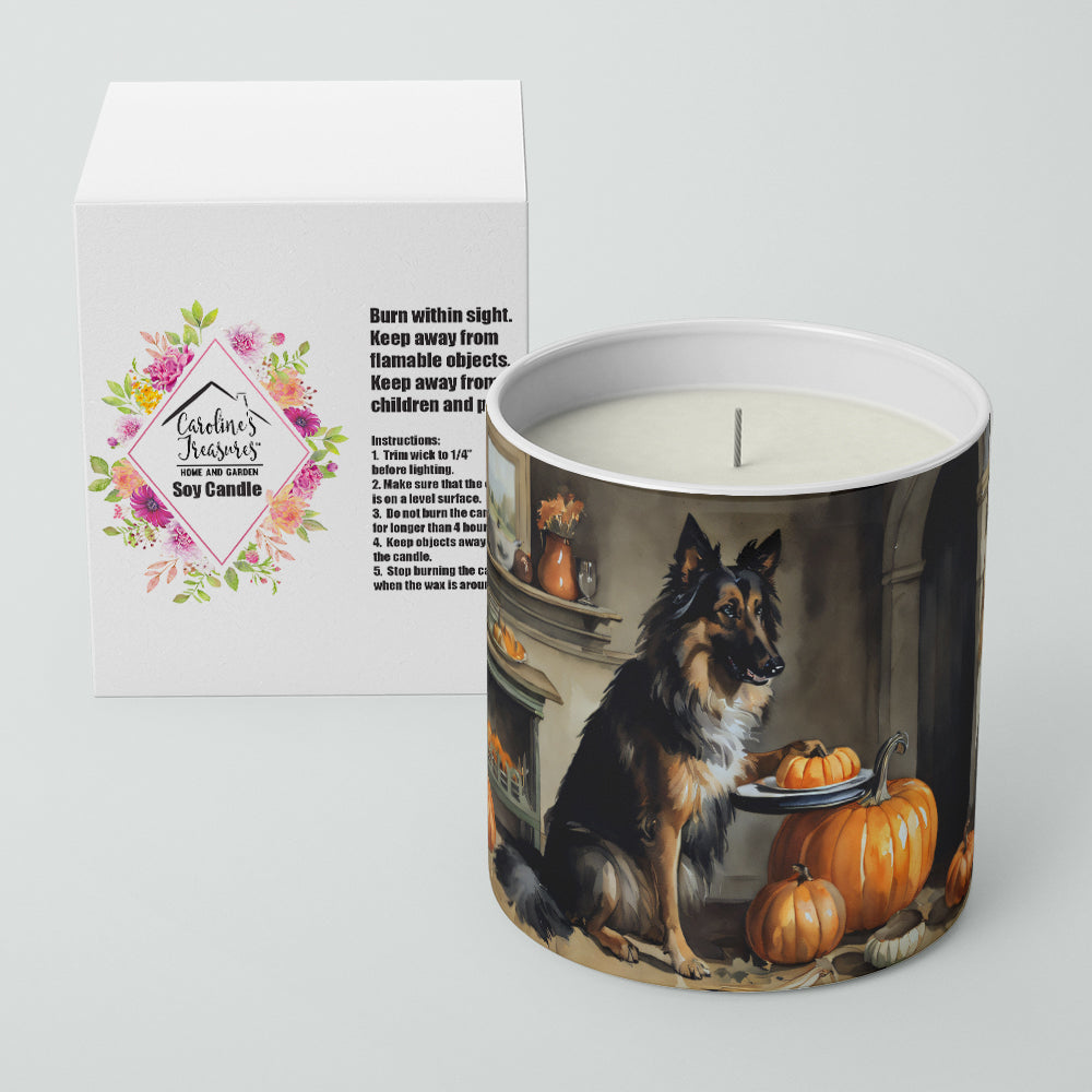 Belgian Tervuren Fall Kitchen Pumpkins Decorative Soy Candle Nature Soy Wax Essential Oil Home Decor Ideal for Bedroom Kitchen Bath Office Gift, 10 oz