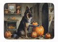 Belgian Tervuren Fall Kitchen Pumpkins Memory Foam Kitchen Mat Machine Washable Anti-Fatigue Cushion Comfort Bath or Kitchen Rug