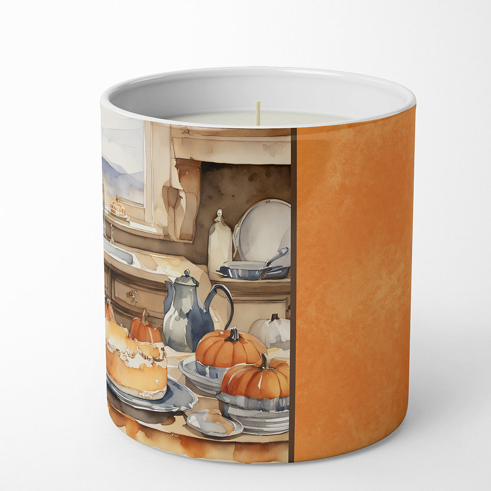 Bernese Mountain Dog Fall Kitchen Pumpkins Decorative Soy Candle Nature Soy Wax Essential Oil Home Decor Ideal for Bedroom Kitchen Bath Office Gift, 10 oz