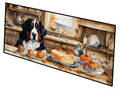 Bernese Mountain Dog Fall Kitchen Pumpkins Runner Mat 28x58 Front Door Mat Indoor Outdoor Rugs for Entryway Hallway Foyer Non Slip Washable Wide Doormat