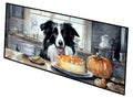 Border Collie Fall Kitchen Pumpkins Runner Mat 28x58 Front Door Mat Indoor Outdoor Rugs for Entryway Hallway Foyer Non Slip Washable Wide Doormat