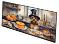 Border Terrier Fall Kitchen Pumpkins Runner Mat 28x58 Front Door Mat Indoor Outdoor Rugs for Entryway Hallway Foyer Non Slip Washable Wide Doormat