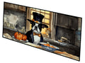 Boston Terrier Fall Kitchen Pumpkins Runner Mat 28x58 Front Door Mat Indoor Outdoor Rugs for Entryway Hallway Foyer Non Slip Washable Wide Doormat