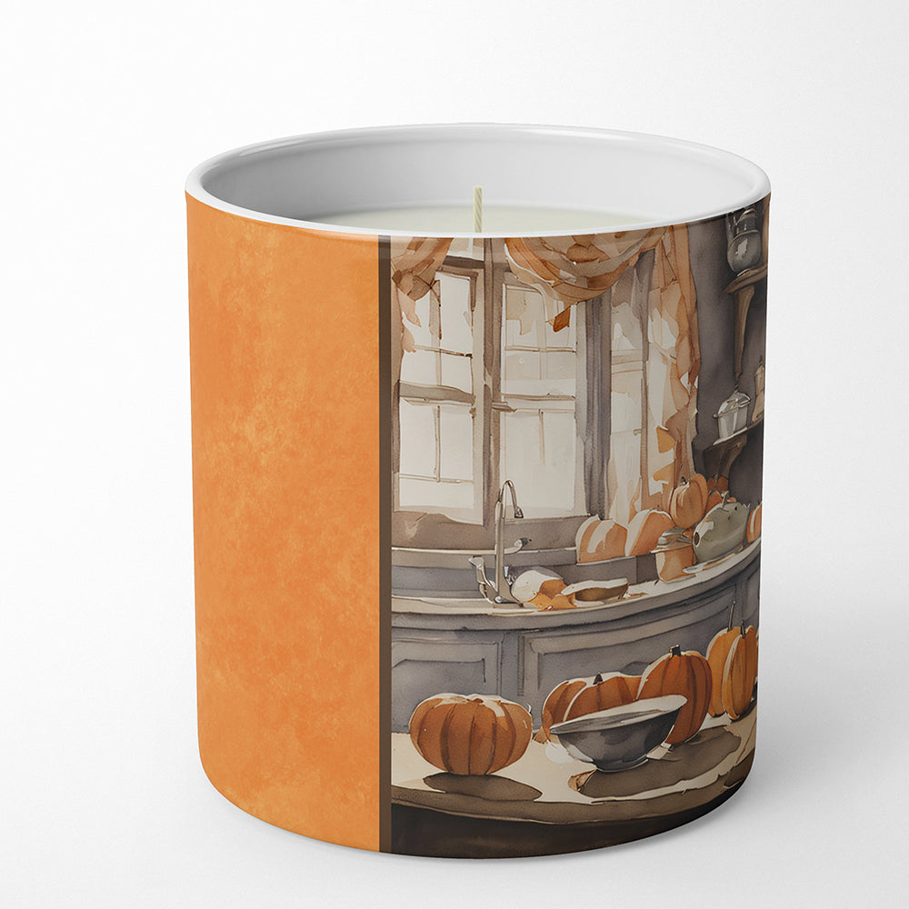 Boxer Fall Kitchen Pumpkins Decorative Soy Candle Nature Soy Wax Essential Oil Home Decor Ideal for Bedroom Kitchen Bath Office Gift, 10 oz