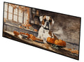 Boxer Fall Kitchen Pumpkins Runner Mat 28x58 Front Door Mat Indoor Outdoor Rugs for Entryway Hallway Foyer Non Slip Washable Wide Doormat