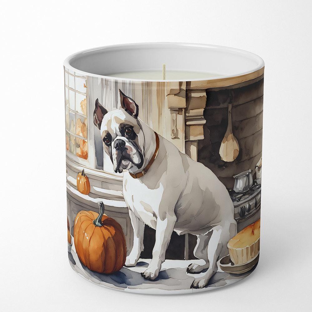 Boxer Fall Kitchen Pumpkins Decorative Soy Candle Nature Soy Wax Essential Oil Home Decor Ideal for Bedroom Kitchen Bath Office Gift, 10 oz