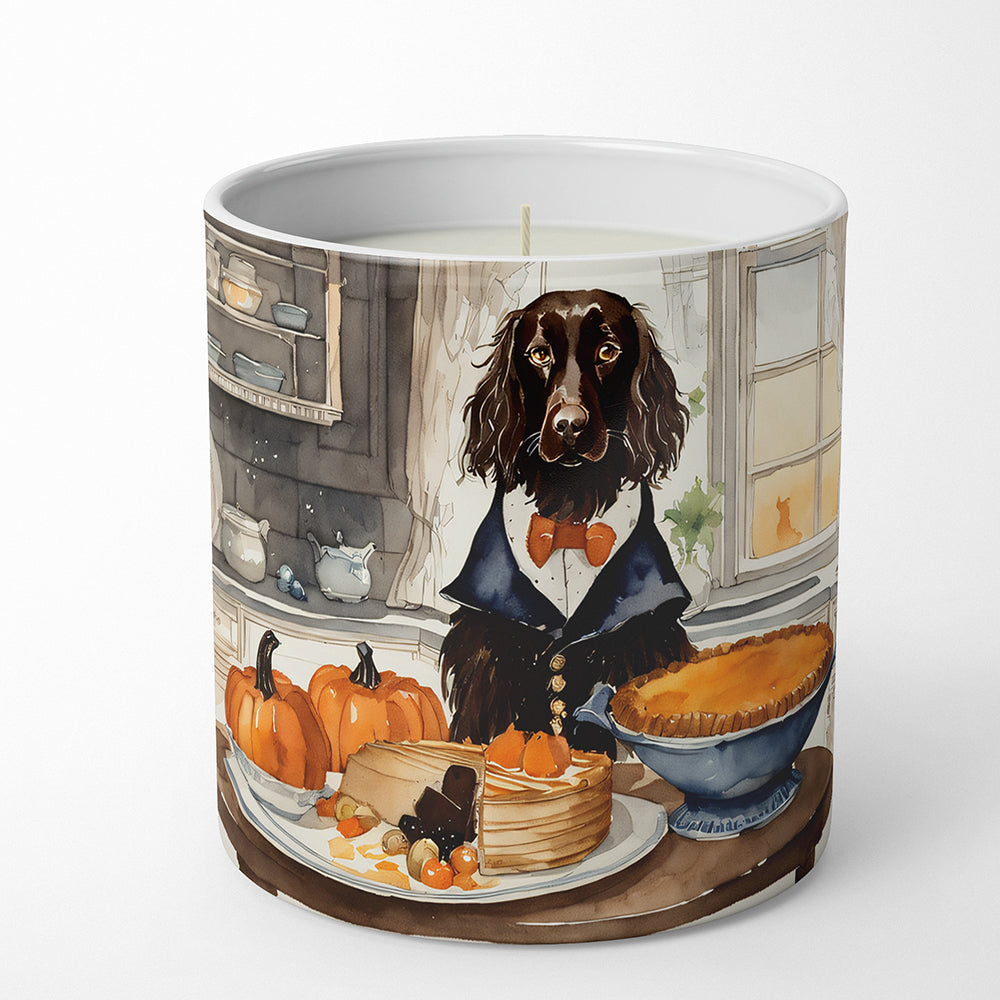 Boykin Spaniel Fall Kitchen Pumpkins Decorative Soy Candle Nature Soy Wax Essential Oil Home Decor Ideal for Bedroom Kitchen Bath Office Gift, 10 oz