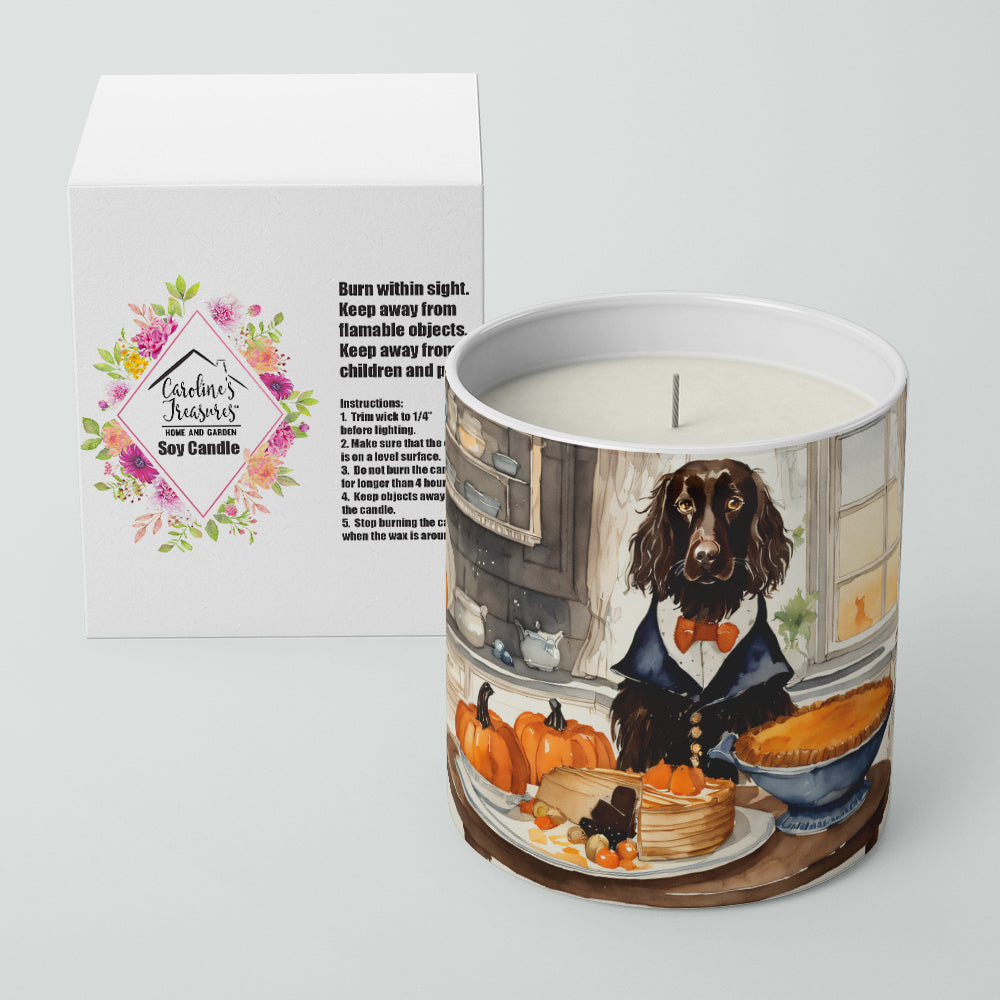 Boykin Spaniel Fall Kitchen Pumpkins Decorative Soy Candle Nature Soy Wax Essential Oil Home Decor Ideal for Bedroom Kitchen Bath Office Gift, 10 oz