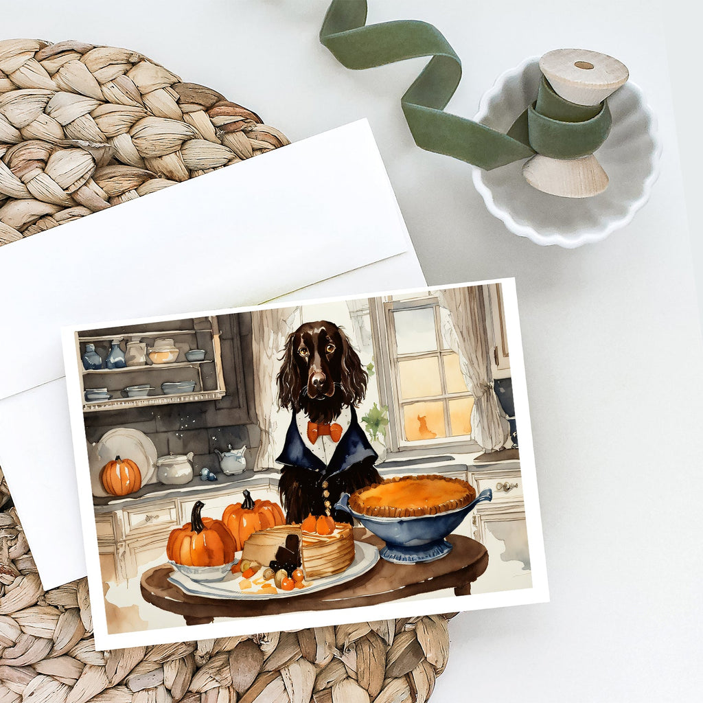 Boykin Spaniel Fall Kitchen Pumpkins Greeting Cards Pack of 8 Blank Cards with Envelopes Whimsical A7 Size 5x7