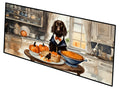Boykin Spaniel Fall Kitchen Pumpkins Runner Mat 28x58 Front Door Mat Indoor Outdoor Rugs for Entryway Hallway Foyer Non Slip Washable Wide Doormat