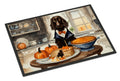 Boykin Spaniel Fall Kitchen Pumpkins Doormat Indoor Outdoor 24H X 36W Front Door Mat Rugs for Entryway, Non Slip Washable Low Pile,