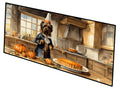 Briard Fall Kitchen Pumpkins Runner Mat 28x58 Front Door Mat Indoor Outdoor Rugs for Entryway Hallway Foyer Non Slip Washable Wide Doormat