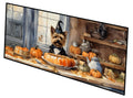 Cairn Terrier Fall Kitchen Pumpkins Runner Mat 28x58 Front Door Mat Indoor Outdoor Rugs for Entryway Hallway Foyer Non Slip Washable Wide Doormat