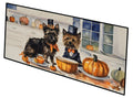 Cairn Terrier Fall Kitchen Pumpkins Runner Mat 28x58 Front Door Mat Indoor Outdoor Rugs for Entryway Hallway Foyer Non Slip Washable Wide Doormat
