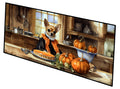 Chihuahua Fall Kitchen Pumpkins Runner Mat 28x58 Front Door Mat Indoor Outdoor Rugs for Entryway Hallway Foyer Non Slip Washable Wide Doormat
