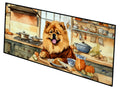 Chow Chow Fall Kitchen Pumpkins Runner Mat 28x58 Front Door Mat Indoor Outdoor Rugs for Entryway Hallway Foyer Non Slip Washable Wide Doormat