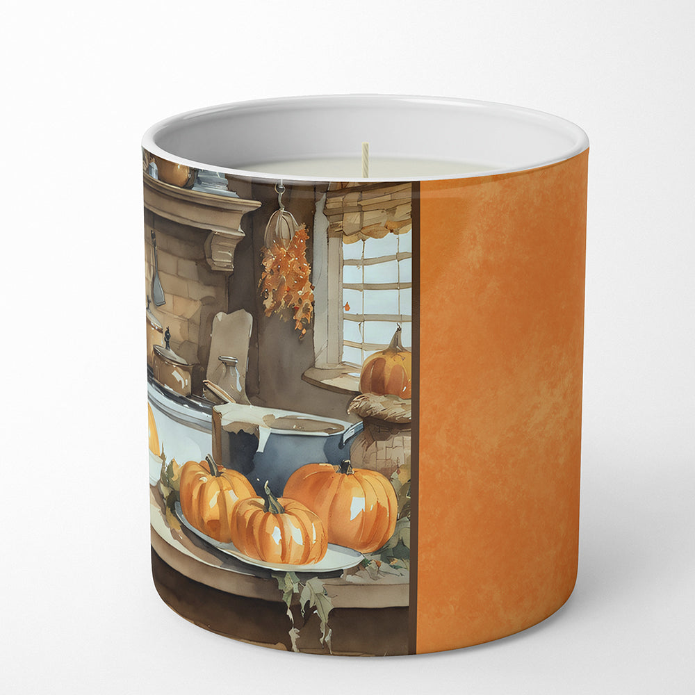 Cocker Spaniel Fall Kitchen Pumpkins Decorative Soy Candle Nature Soy Wax Essential Oil Home Decor Ideal for Bedroom Kitchen Bath Office Gift, 10 oz