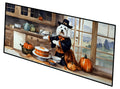 Coton De Tulear Fall Kitchen Pumpkins Runner Mat 28x58 Front Door Mat Indoor Outdoor Rugs for Entryway Hallway Foyer Non Slip Washable Wide Doormat