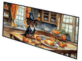 Dachshund Fall Kitchen Pumpkins Runner Mat 28x58 Front Door Mat Indoor Outdoor Rugs for Entryway Hallway Foyer Non Slip Washable Wide Doormat