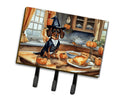 Dachshund Fall Kitchen Pumpkins Leash or Key Holder Wall Hooks, Coat Rack Wall Mount, for Hanging Keys, Towels, Aprons, Leashes