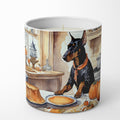 Doberman Pinscher Fall Kitchen Pumpkins Decorative Soy Candle Nature Soy Wax Essential Oil Home Decor Ideal for Bedroom Kitchen Bath Office Gift, 10 oz