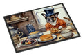 French Bulldog Fall Kitchen Pumpkins Doormat Indoor Outdoor 24H X 36W Front Door Mat Rugs for Entryway, Non Slip Washable Low Pile,