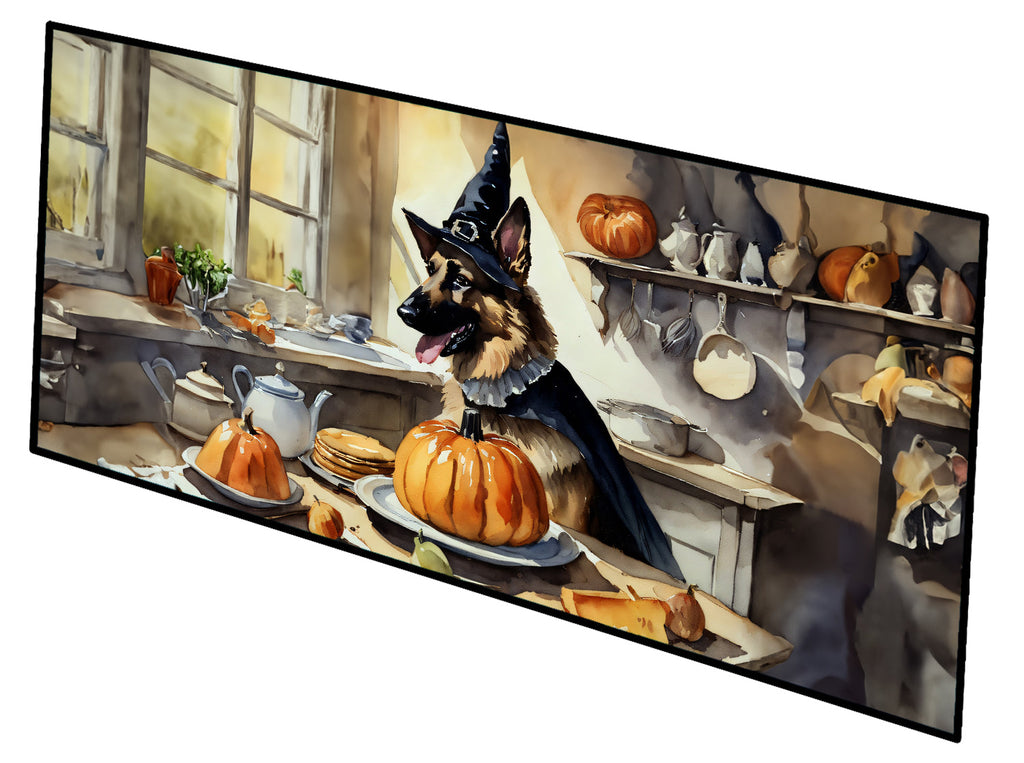 German Shepherd Fall Kitchen Pumpkins Runner Mat 28x58 Front Door Mat Indoor Outdoor Rugs for Entryway Hallway Foyer Non Slip Washable Wide Doormat