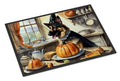German Shepherd Fall Kitchen Pumpkins Doormat Indoor Outdoor 24H X 36W Front Door Mat Rugs for Entryway, Non Slip Washable Low Pile,